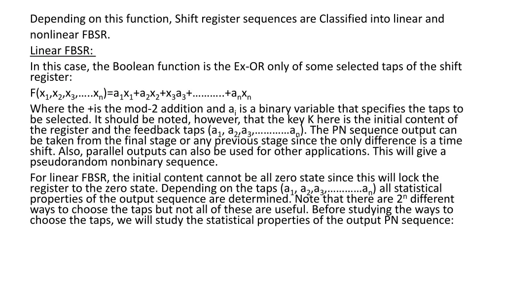 depending on this function shift register