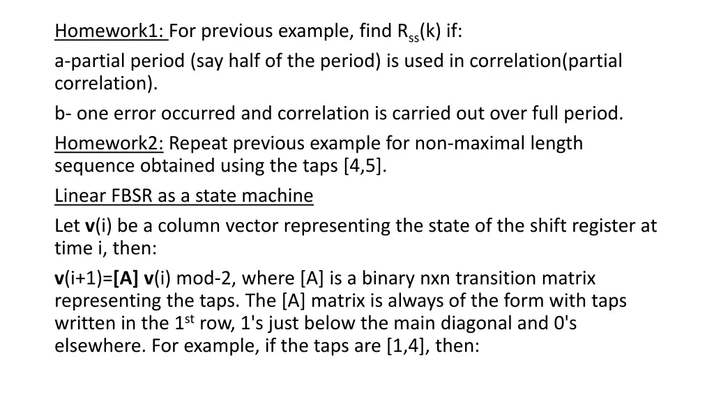 homework1 for previous example find