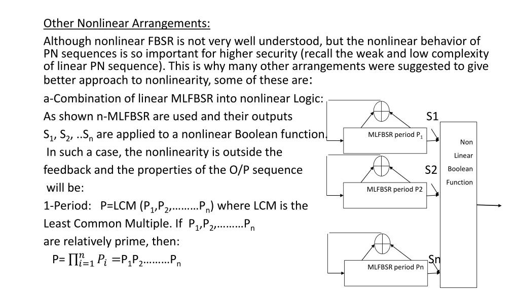 other nonlinear arrangements although nonlinear