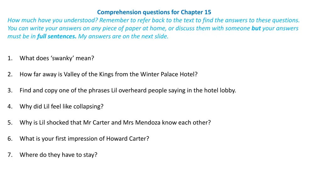 comprehension questions for chapter 15