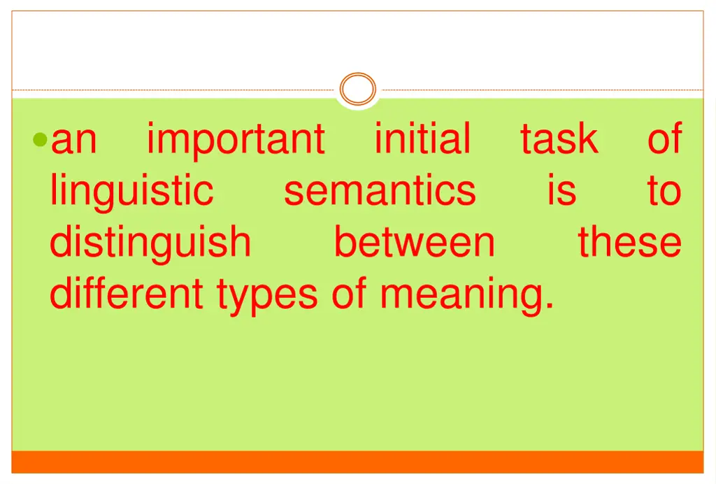 an linguistic distinguish different types