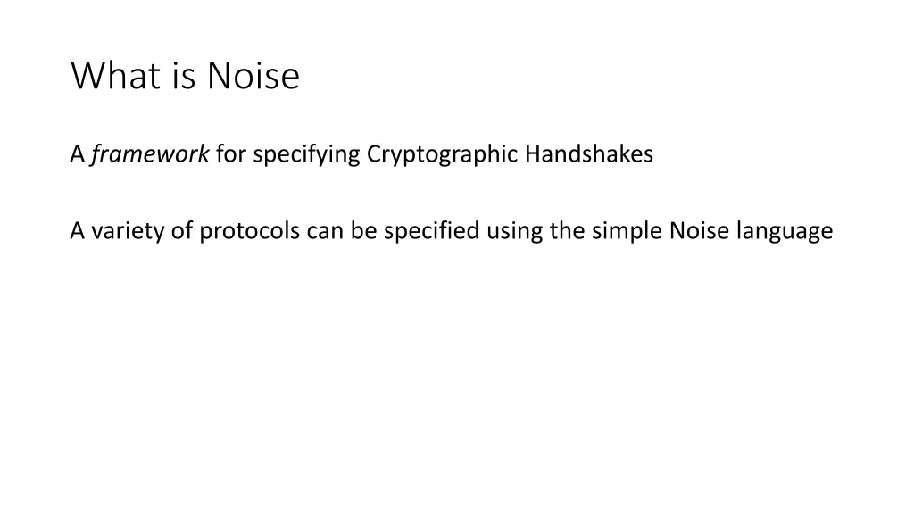 what is noise 1