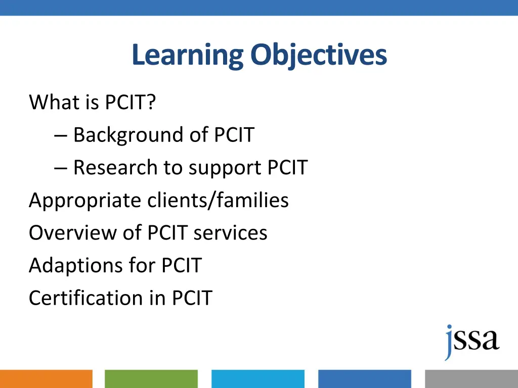 learning objectives