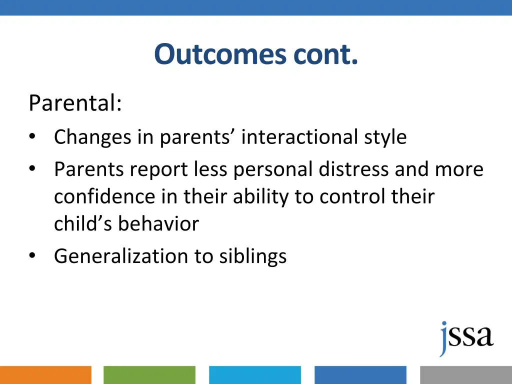 outcomes cont