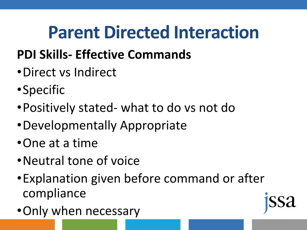 parent directed interaction pdi skills effective