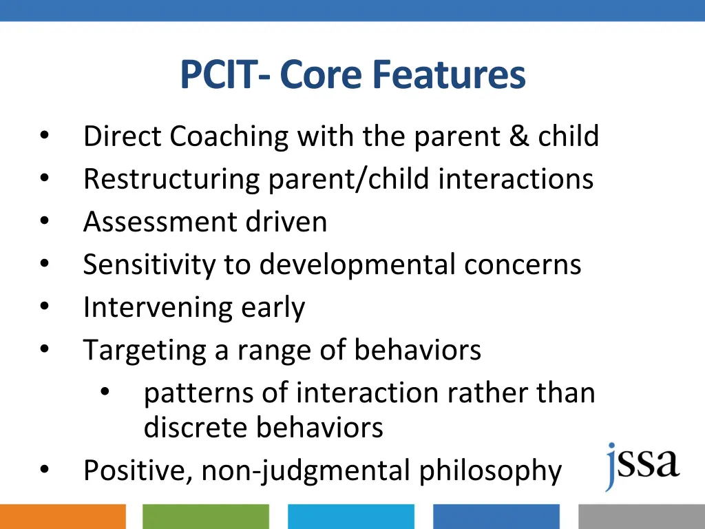 pcit core features