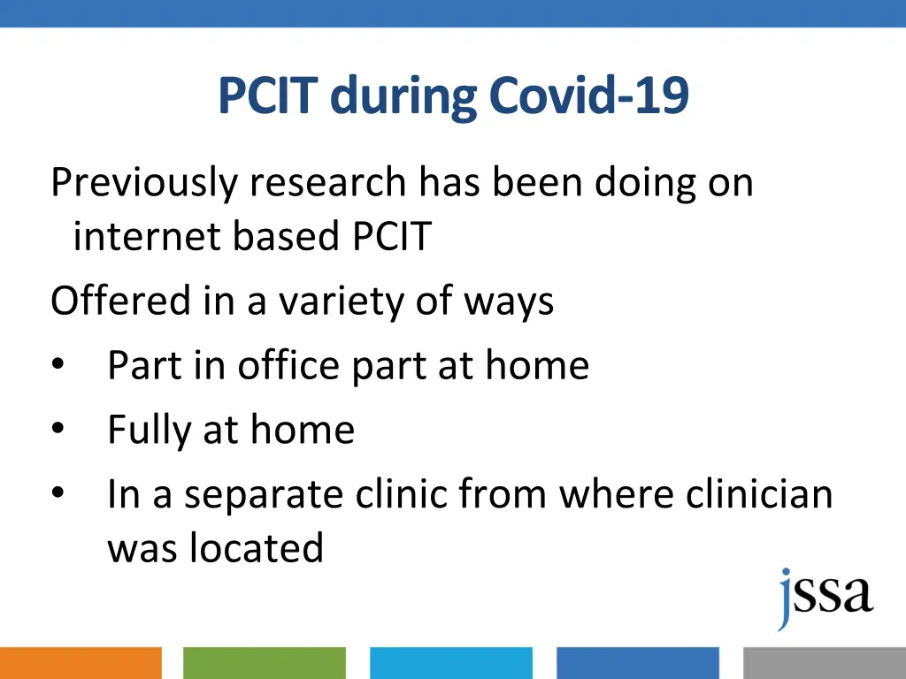 pcit during covid 19