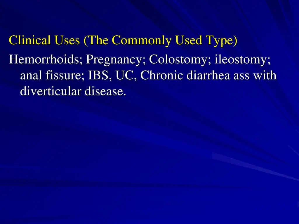 clinical uses the commonly used type hemorrhoids