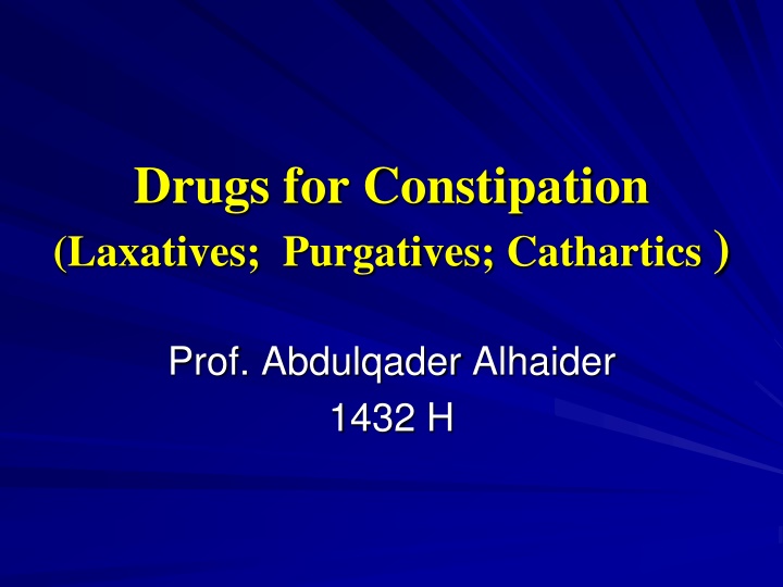 drugs for constipation laxatives purgatives