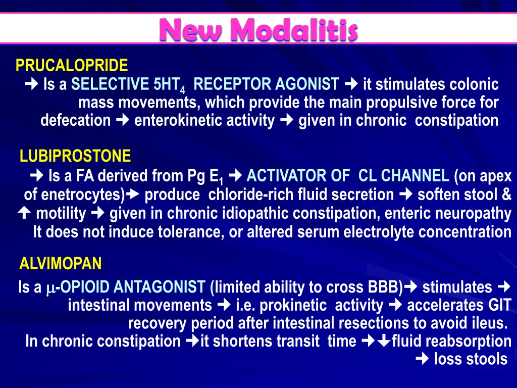 new modalitis