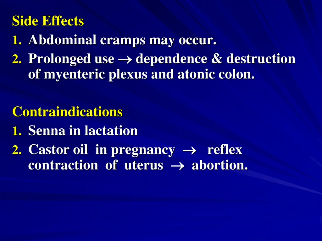 side effects 1 abdominal cramps may occur