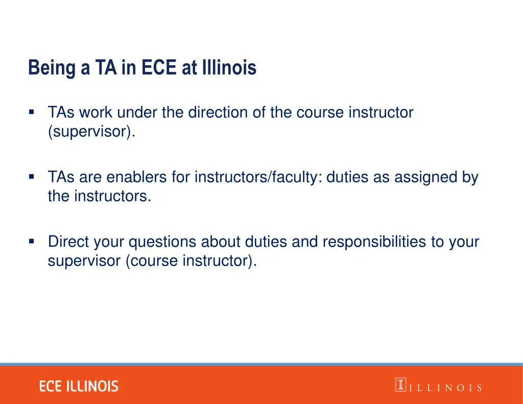 being a ta in ece at illinois