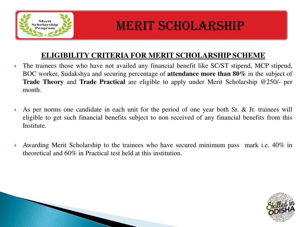 merit scholarship