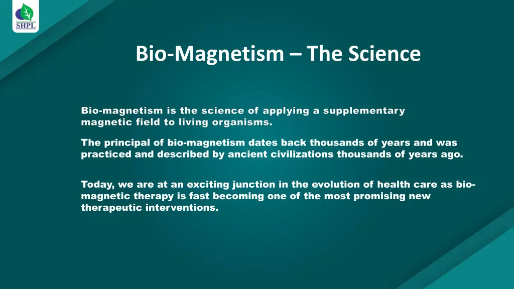 bio magnetism the science