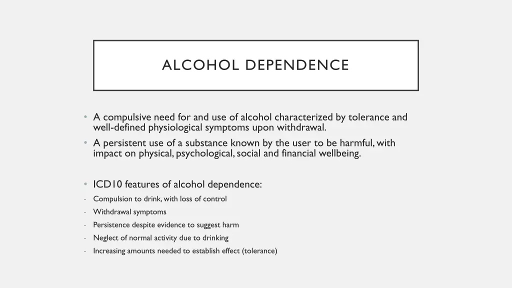 alcohol dependence 1