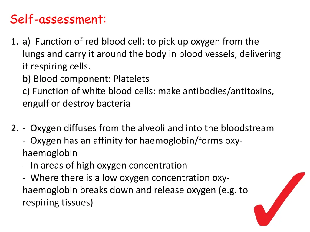 self assessment 1