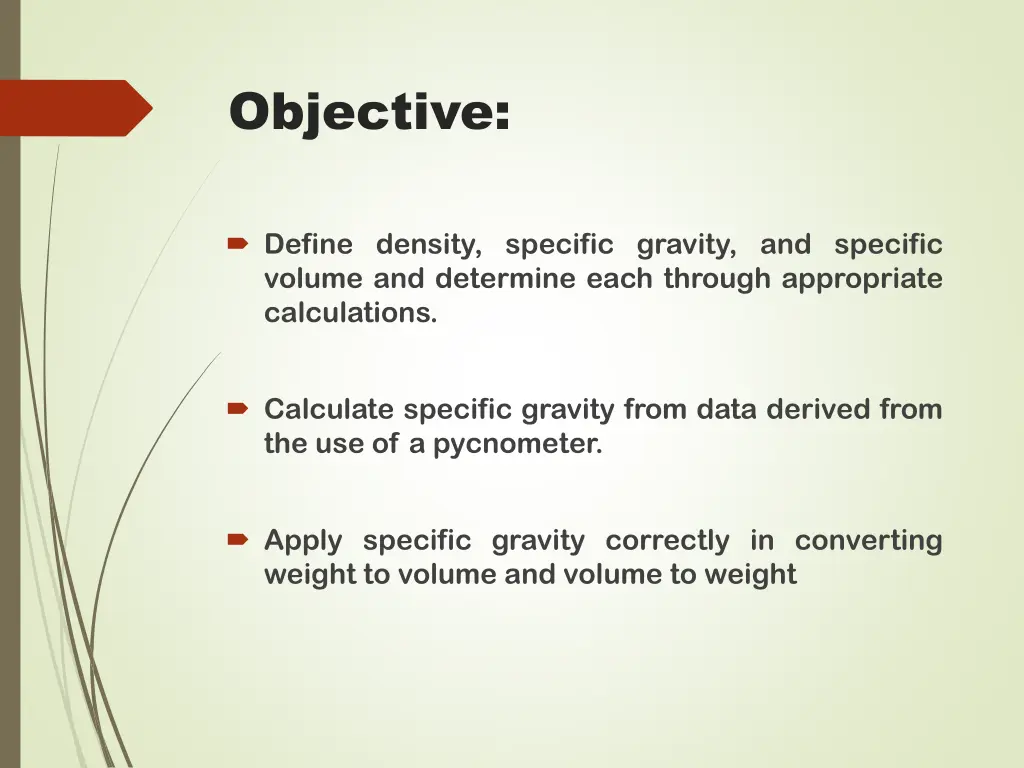 objective