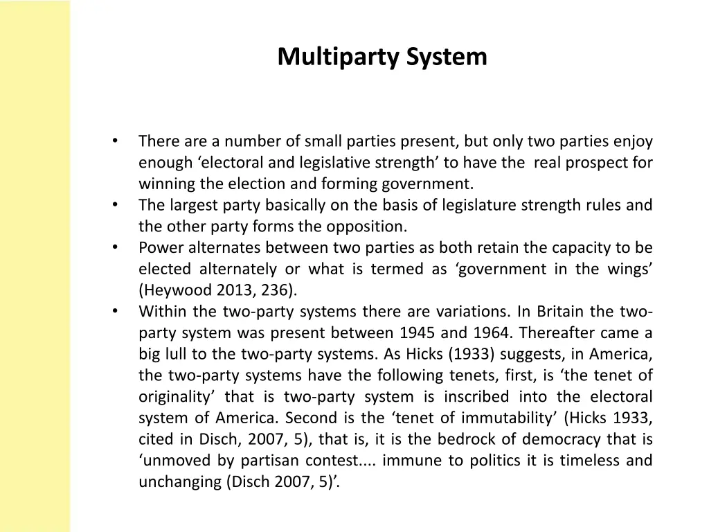 multiparty system