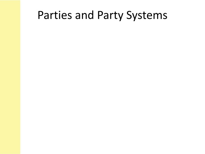 parties and party systems