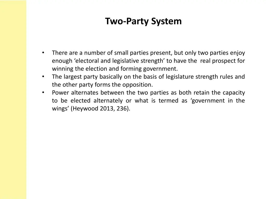 two party system