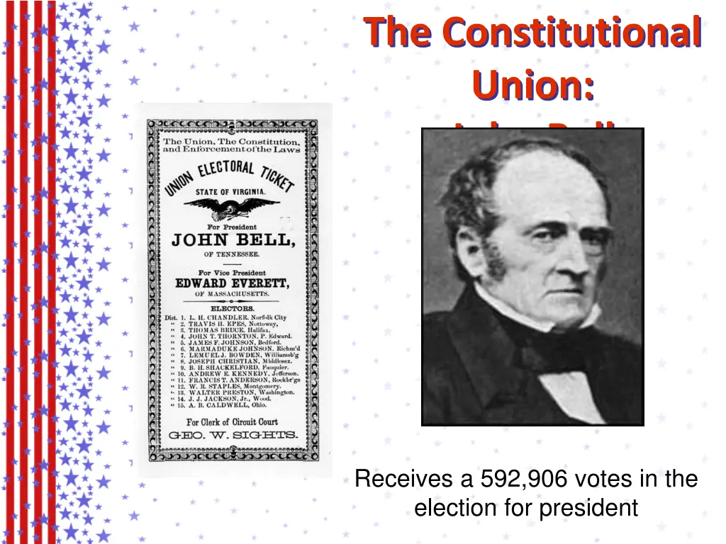 the constitutional union john bell