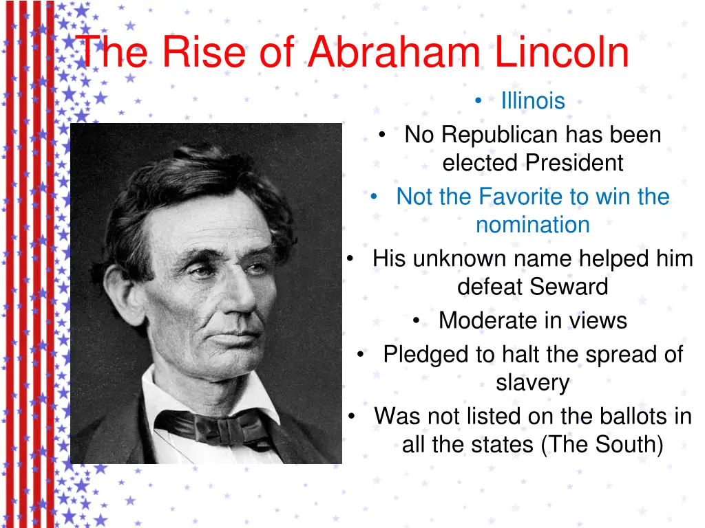 the rise of abraham lincoln