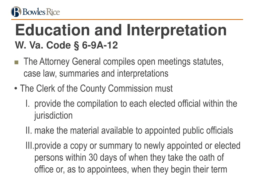 education and interpretation w va code 6 9a 12