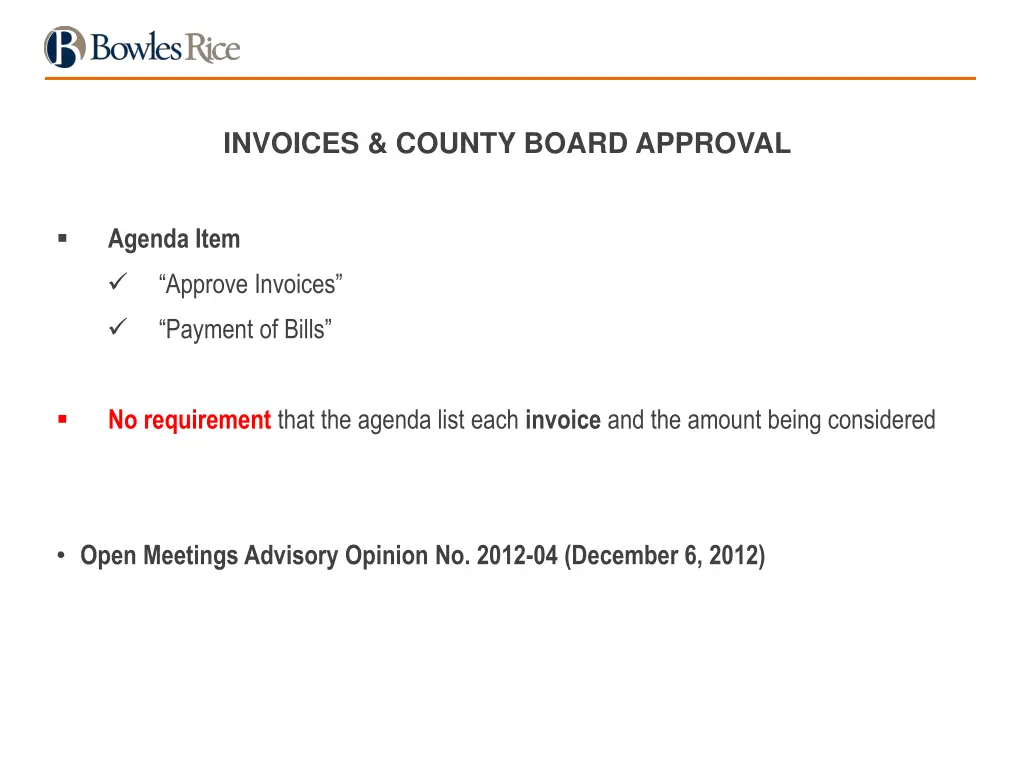 invoices county board approval