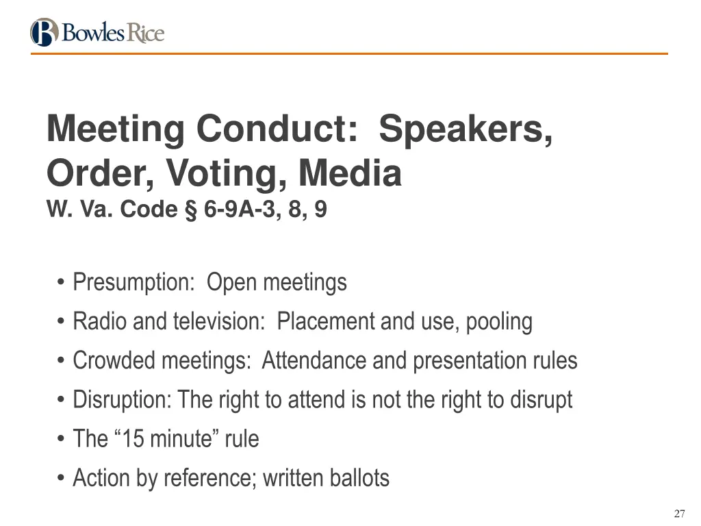 meeting conduct speakers order voting media 1