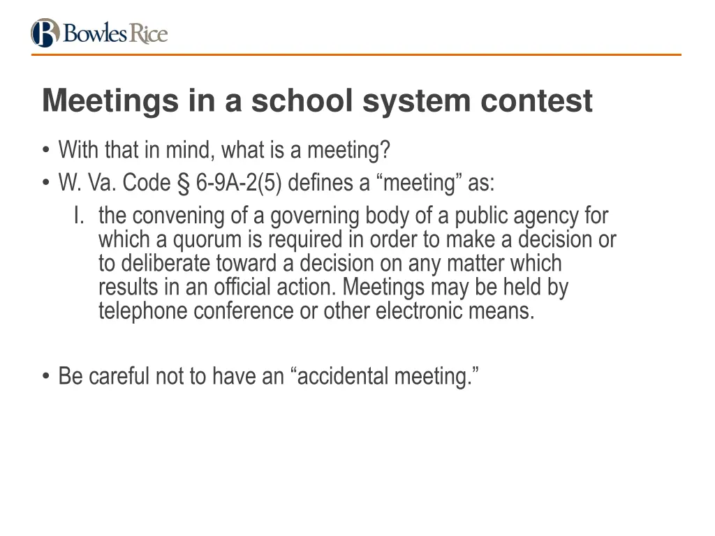 meetings in a school system contest