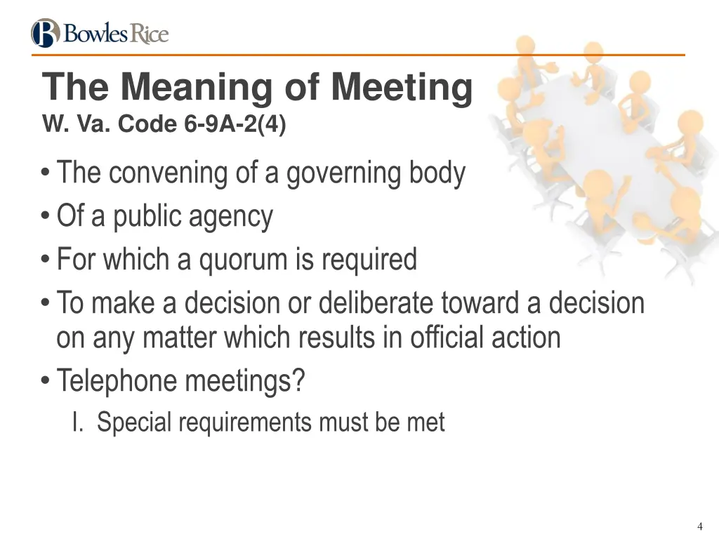 the meaning of meeting w va code