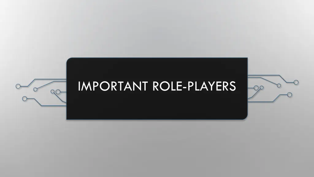 important role players