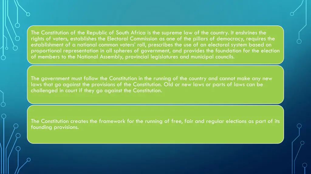 the constitution of the republic of south africa