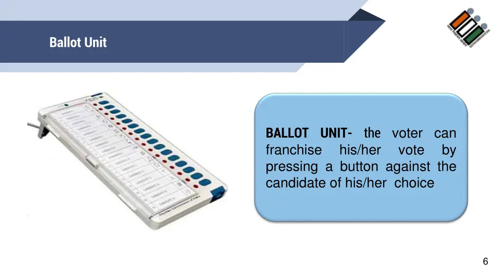 ballot unit