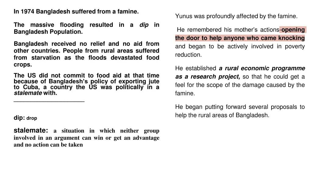 in 1974 bangladesh suffered from a famine