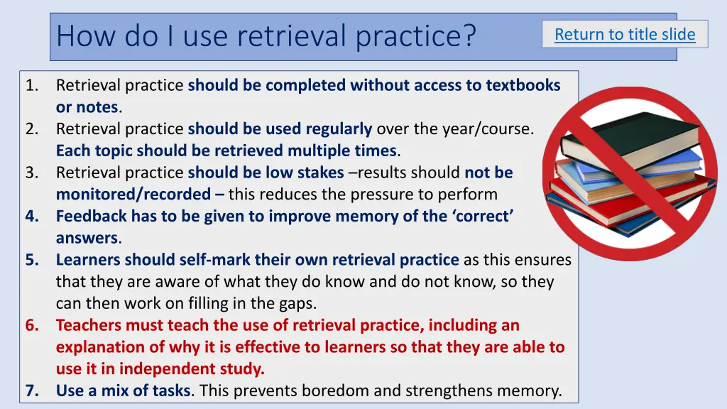 how do i use retrieval practice