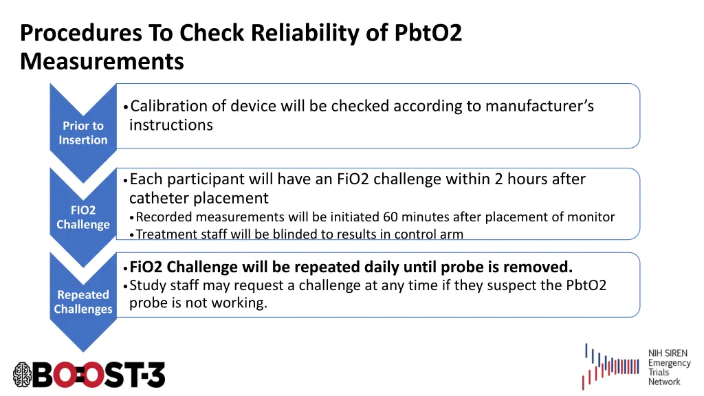 procedures to check reliability of pbto2