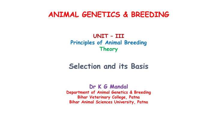 animal genetics breeding