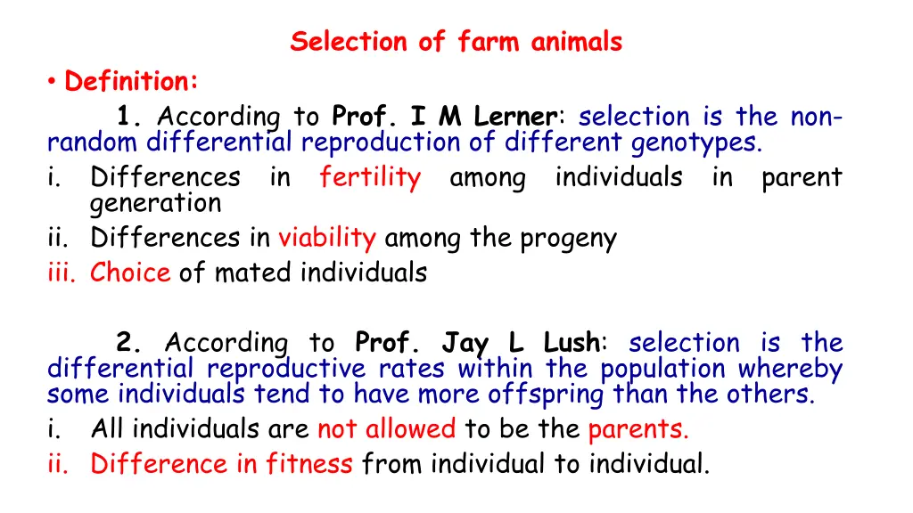 selection of farm animals