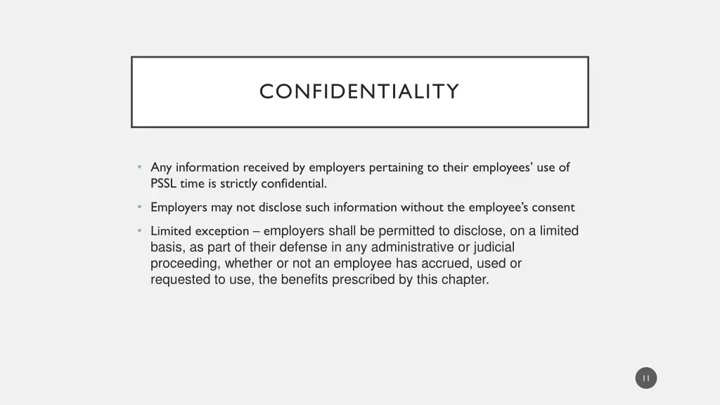 confidentiality