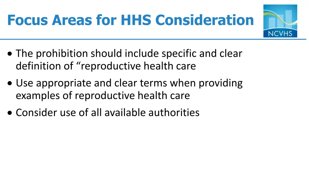 focus areas for hhs consideration 1