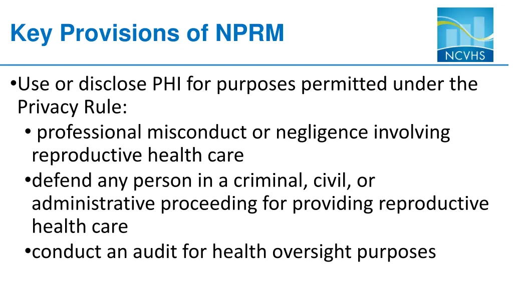 key provisions of nprm 2