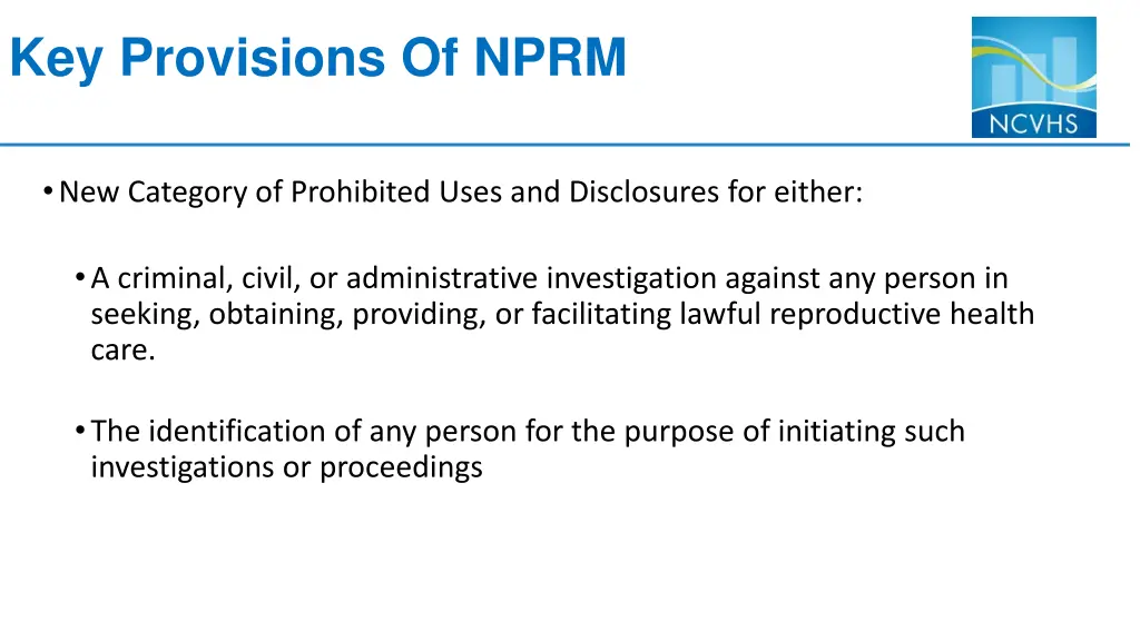 key provisions of nprm