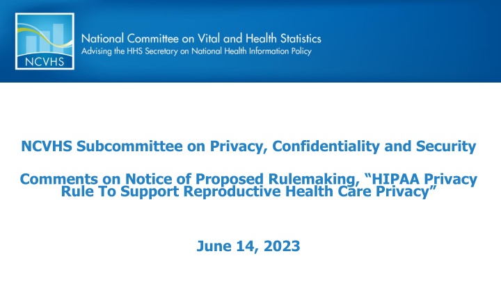 ncvhs subcommittee on privacy confidentiality