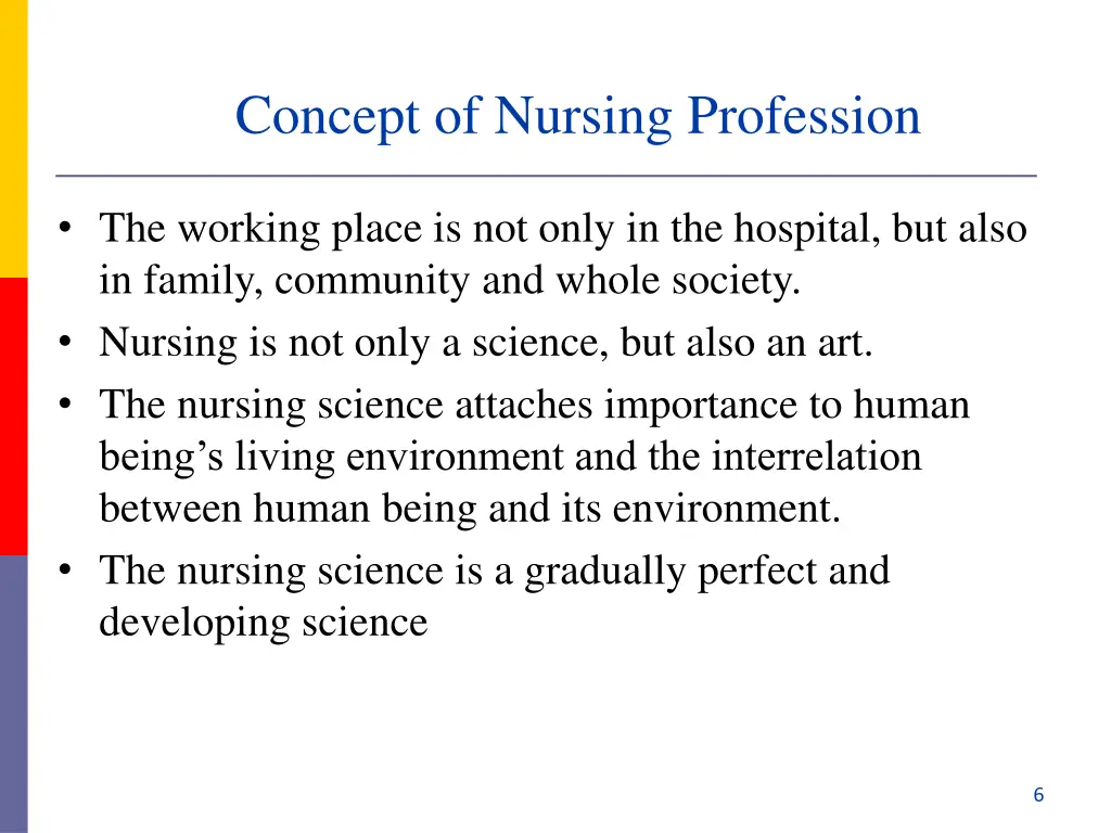 concept of nursing profession 1