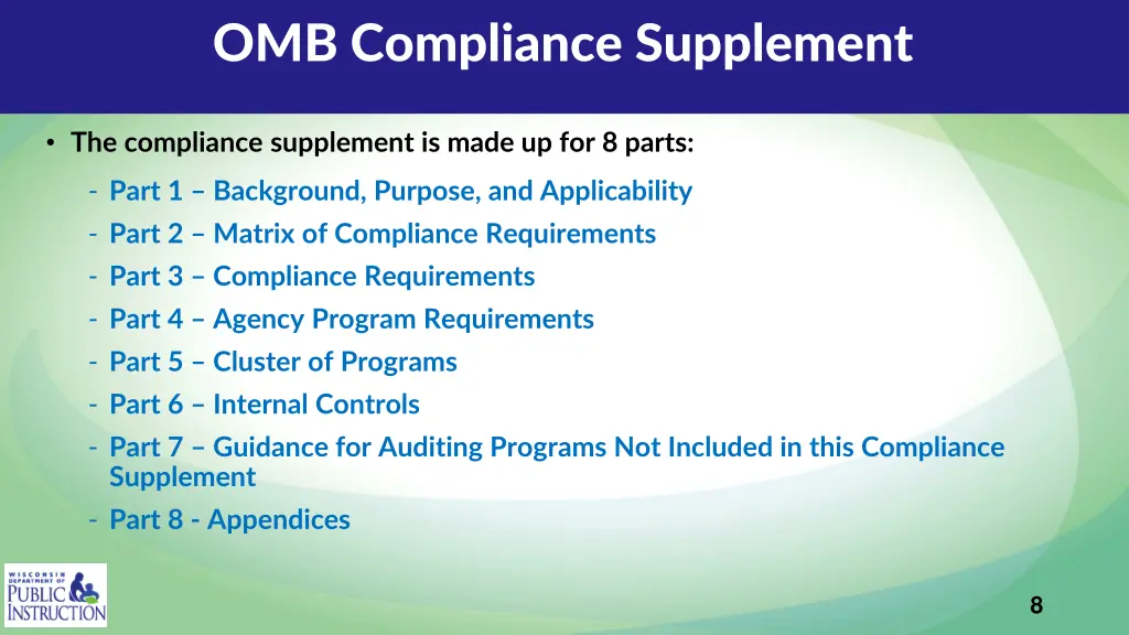 omb compliance supplement 1