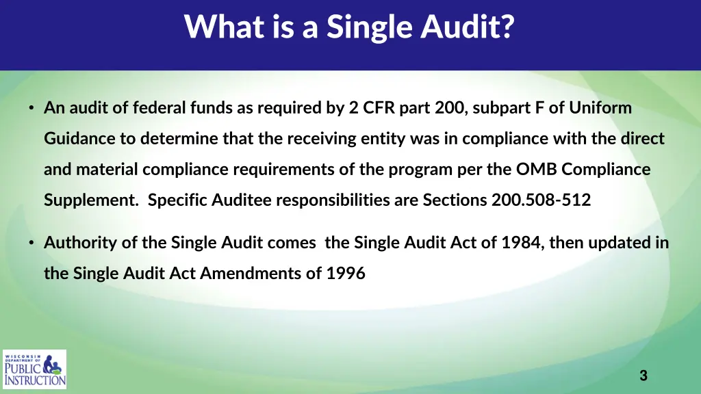 what is a single audit