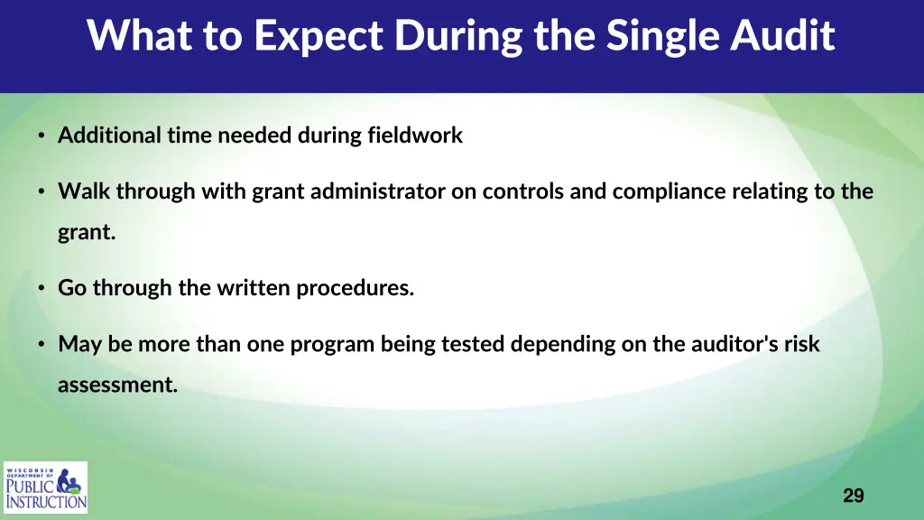 what to expect during the single audit 1