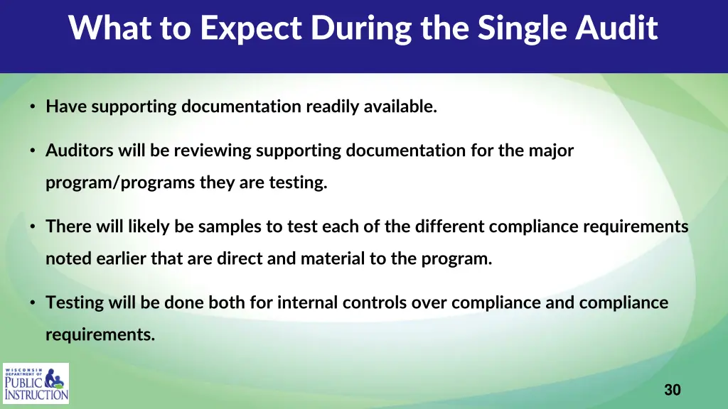 what to expect during the single audit 2