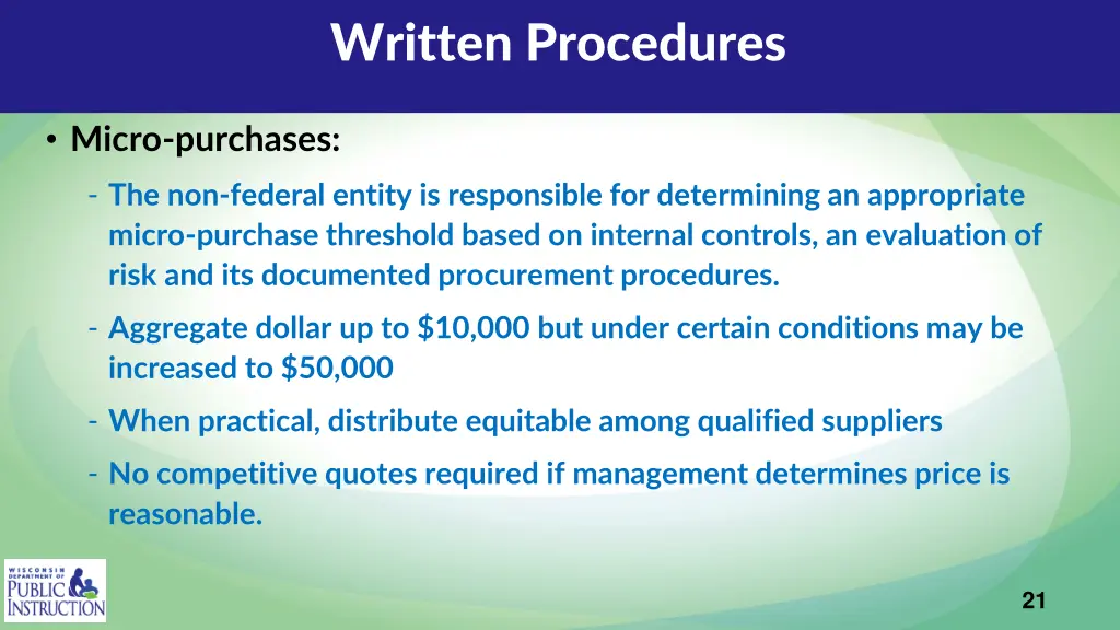 written procedures 7